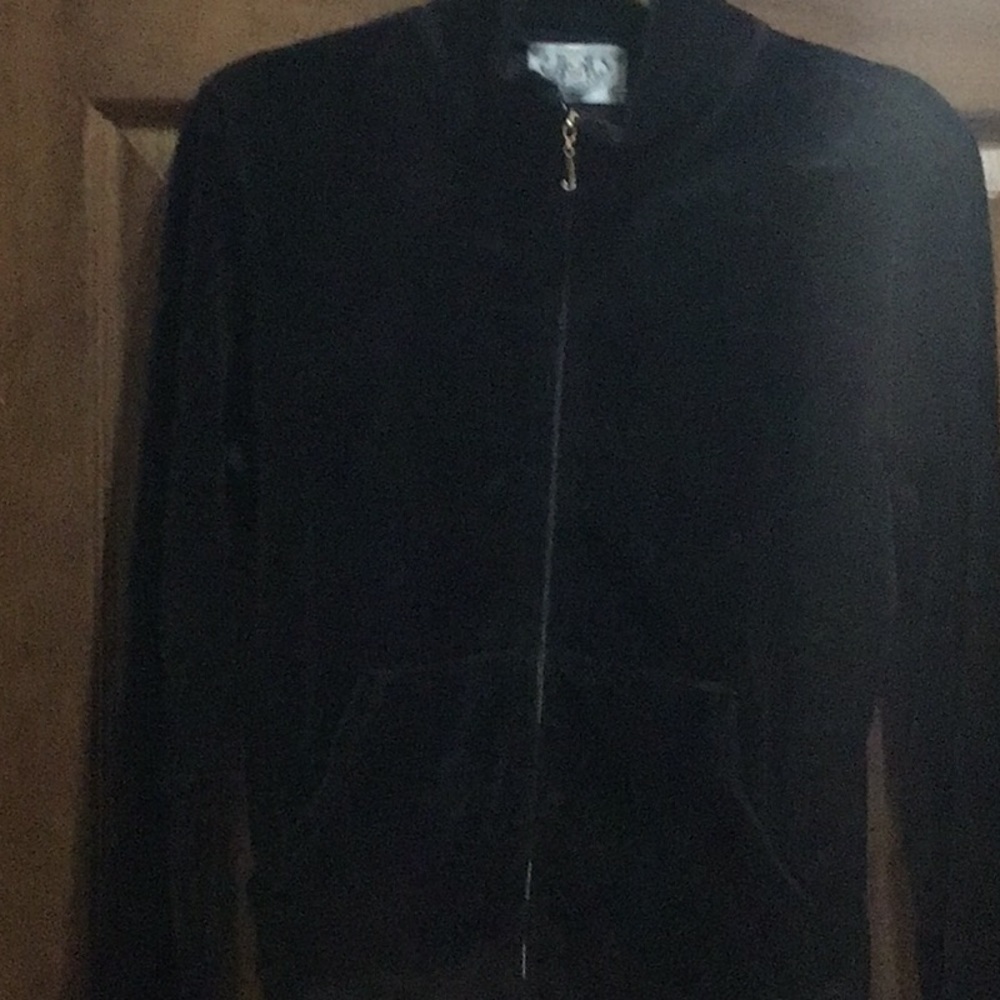 Vintage juicy couture black velour jacket